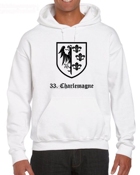 

mens 33a waffen ss charlemagne military collection custom sport hooded sweatshirt hoodie
