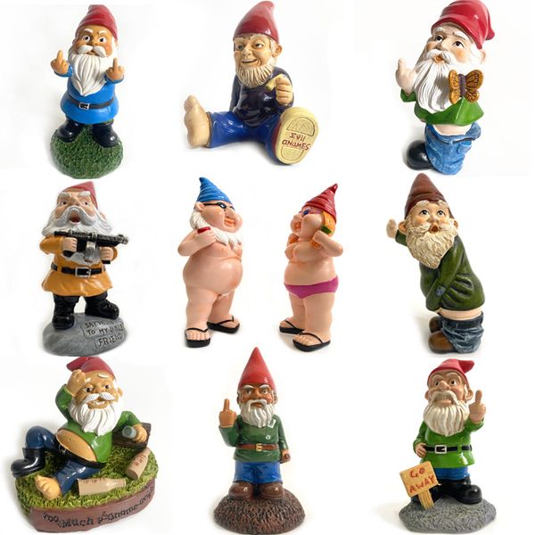 

15 styles christmas handmade gnome dwarf decoration elf resin toy table ornament xmas tree decorations gifts ewc2923