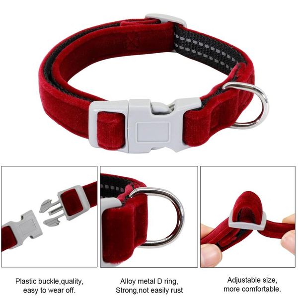 

adjustable dog collar harness leash set reflective soft puppy harness vest nylon pet collars for small medium dogs c sqcggt