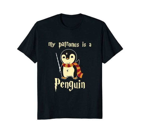 

my patronus is a penguin short sleeve fashion summer printing casual fashion plus size sport hooded sweatshirt hoodie t shirt