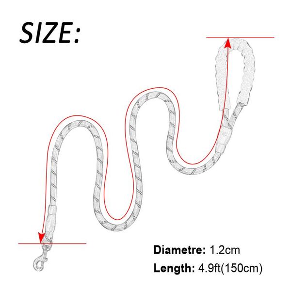 

reflective dog leash nylon pet dog leash rope for small medium large dogs walking training pet sqctqx