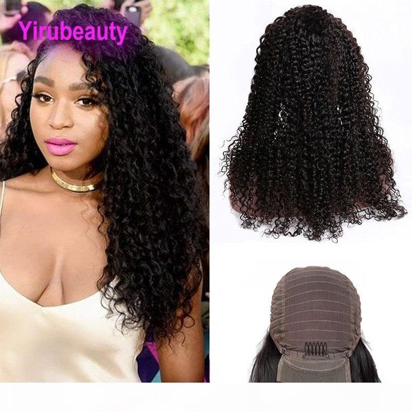

peruvian 13x4 lace front wigs kinky curly natural color human hair lace wigs 8-24inch lace front kinky curly afro virgin hair, Black;brown