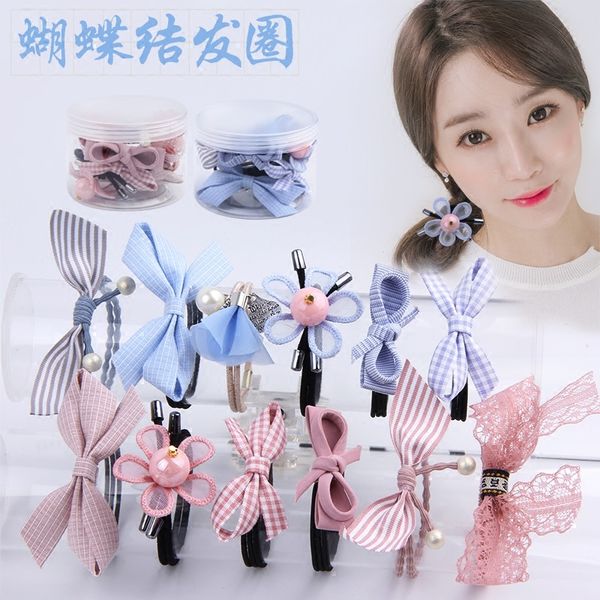 

2020 new south korean cloth hairband butterfly ligation rubber band headband headdress