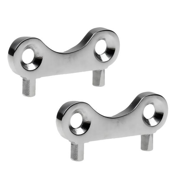 

2pcs 316 stainless steel marine boat yacht 38mm/1.5'' gas water fuel tank deck fill filler spare key replacement plate tool