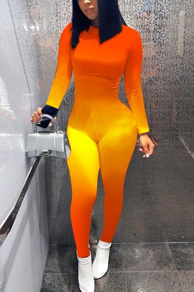 

women's jumpsuits & rompers skinny long sleeve print patchwork fluorescent jumpsuit 2021 women sporty wear pant plus size xl, Black;white