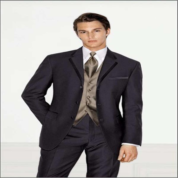 

terno masculino мужские костюмы (куртка + брюки + жилет) новый жених смокинг 3 кнопки groomsmen notch aperal свадьба / ужин лучший мужчина н, White;black