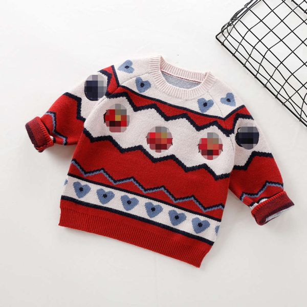 

sweater embroidery boys' girls' pullover taozoekay cartoon children's clothing autumn and winter, Blue