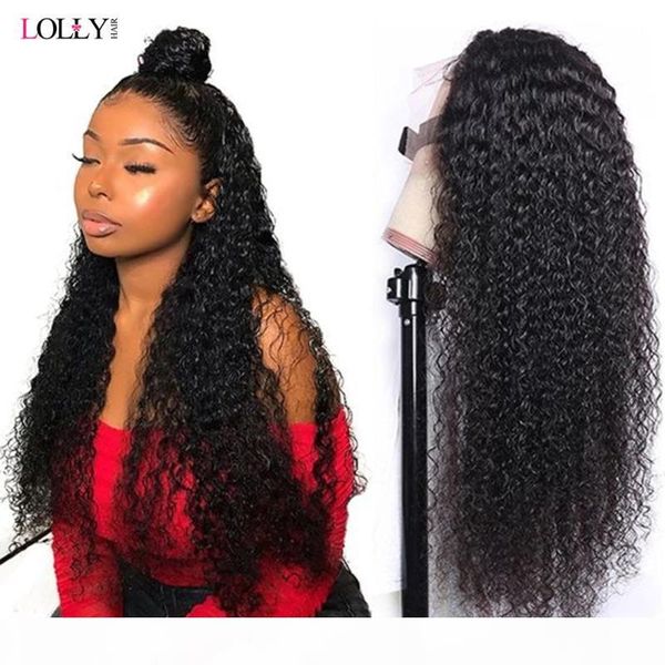 

jerry curly wig brazilian 5x5 hd transparent lace closure wig for black women remy human hair wigs lace front pre plucked, Black;brown