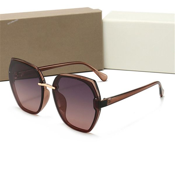 

2021 men women sunglasses fashion oval sunglasses uv protection lens coating mirror lens frameless color plated frame come with box, White;black