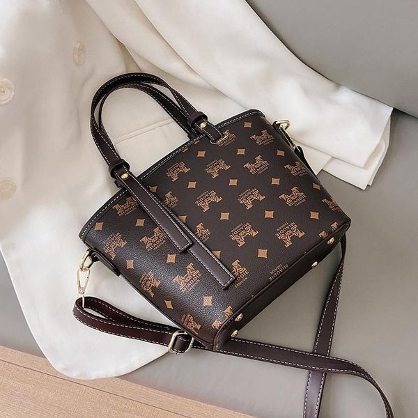 

unique design fashion printed bucket bag handbag & elegant shoulder bag messenger width 20cm height 21cm thickness 12cm