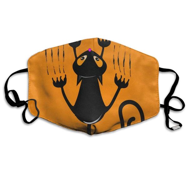 

stylish mask reusable anti dust face mouth cover cute climbing black cat claw scratch mask warm windproof
