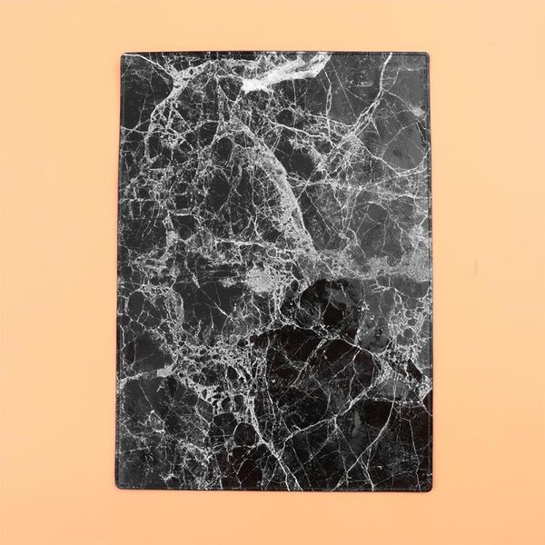 

mats & pads 1pc western mat leather dining marbling cup heat insulation placemat table protective cushion black