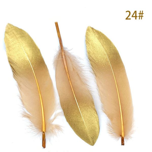 

gold plated feathers for christmas & wedding party decoration & diy handicrafts accessories home decoration 76 p2