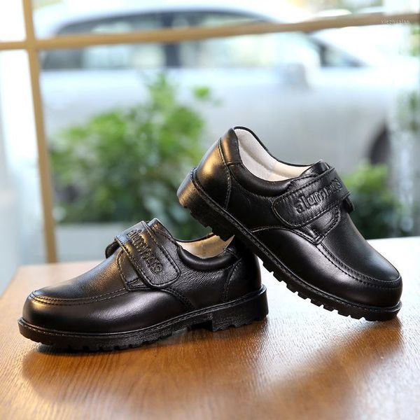 

flat shoes 2021 spring and autumn boys shoes; black leather; 7-16 year old students on campus performance shoes1, Black;grey