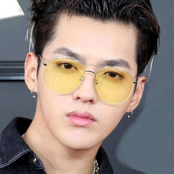 

new metal ocean fashion trend sunglasses for men and women 6001n22, White;black