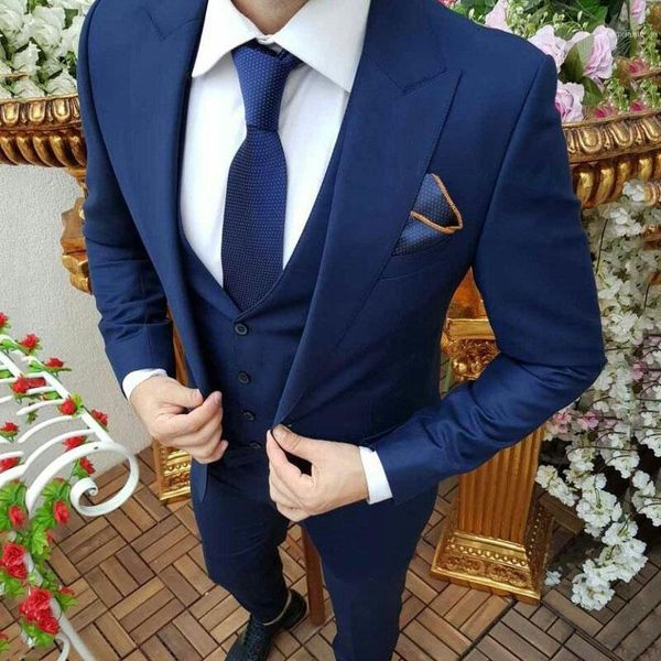 

latest coat pants design blue suits for business man tuxedo groom wedding terno masculino costume homme mens classic suit 3piece1, White;black