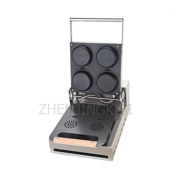 

commercial pizza machine 220v electric pizza oven four grid round pancake machine milk shop restaurant snack equipment1