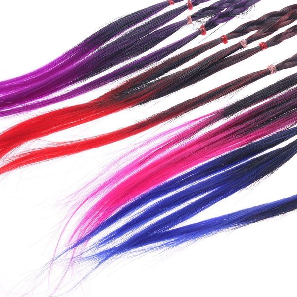 

new fashion girls elastic hair rubber band wig headband twist braid rope headwear ponytail holder hair braider hair accessories swy wmtsuq