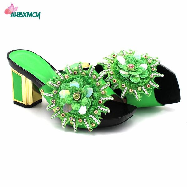 

довольно обувь женщина итальянского дизайна в зеленом цвете нигерийского ladies classics стиле для партии с аппликациями для свадьбы, Black