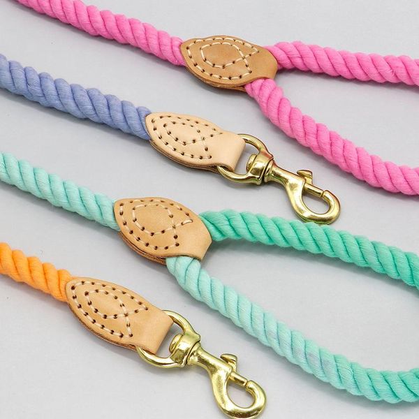 

4 colors durable nylon dog leash pet puppy walking training dog leash lead dogs leashes strap belt cotton traction rope bbyjio