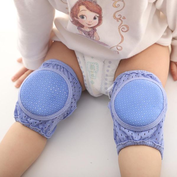 

summer mesh baby knee brace elbow breathable baby toddler anti-fall crawling protective gear socks for 0-3 year, Black;gray