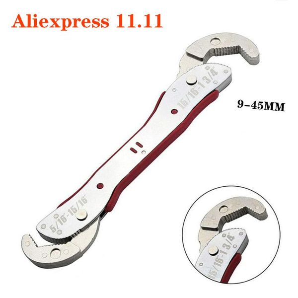 

9-45mm adjustable universal wrench spanner tool home hand tool ratchet key set wrench multi-functional universal spanner