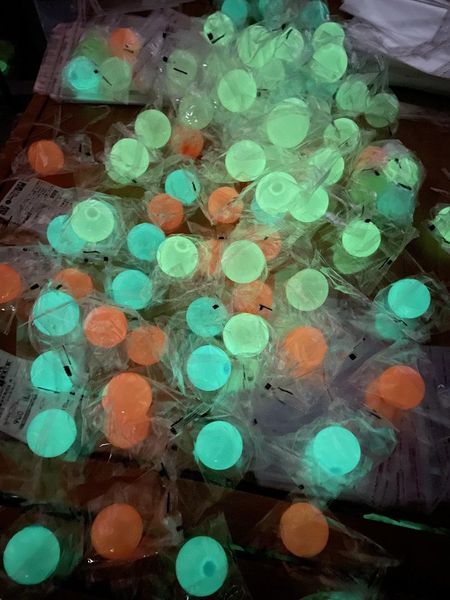 

luminous ceiling balls stress relief ball glued target ball night light decompression balls slowly squishy glow toys for kids fy9382