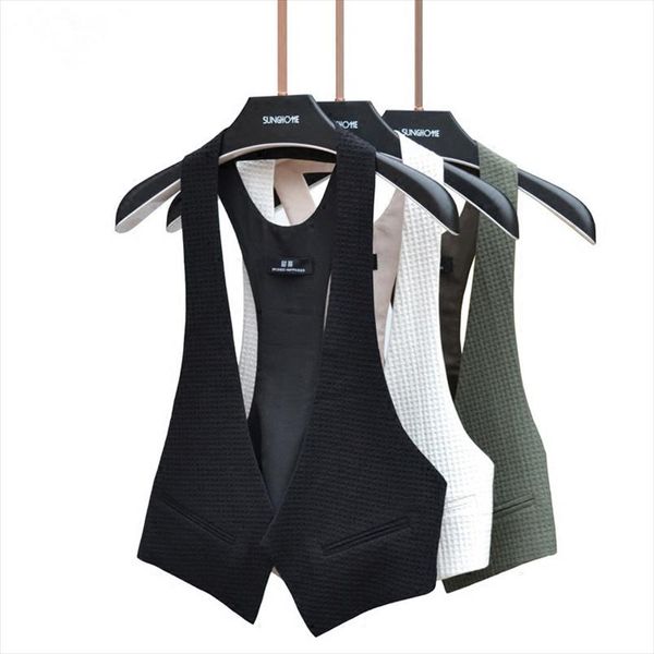 

cotton linen black sleeveless female vest jacket korean feminine coat waistcoat plus size loose summer vests for women cardigan, Black;white