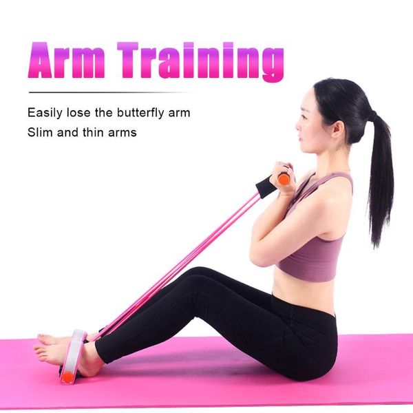 

resistance elastic pull rope exerciser rower belly band home gym sport training bands for fitness equipment