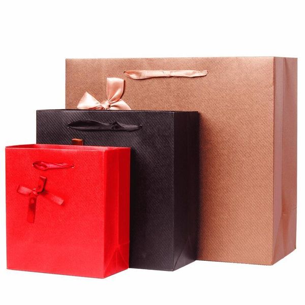 

gift wrap 15pcs diy multifunction chocolate paper bag with handles 17*7*14.5cm festival shopping bags
