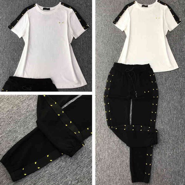 

2022 factory wholesale new summer style pure cotton sportswear women's fashion high-end women's team wear two-piece set ee1p, Gray