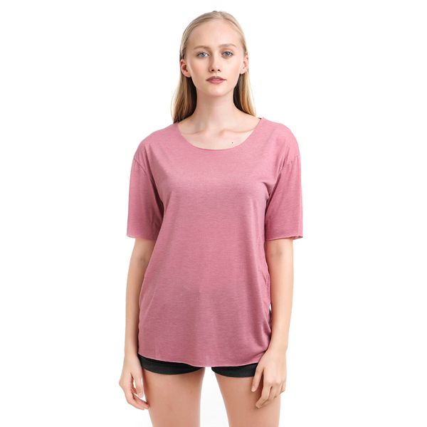 

loose women's fashion solid color o neck short sleeve casual level wild harajuku street ladies t-shirt, White