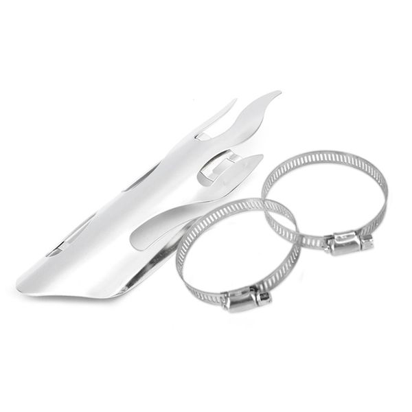 

пламя стиль мотоцикл глушителем трубы protector теплозащитного экрана крышка для всех dirt bike off road гонки с 2 диаметр 7 см хомуты автом