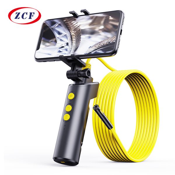 

f280 5.5mm dual lens camera wifi endoscope hd1080p 8mm rigid cable sanke tube 9 led ip68 waterproof borescope for android iphonehello
