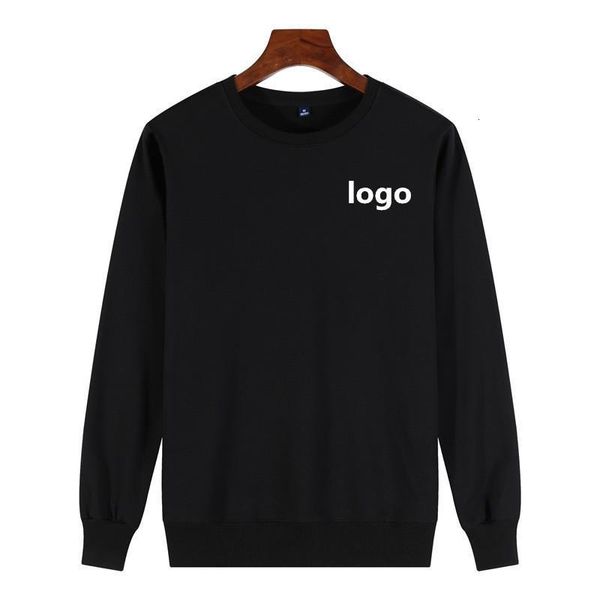 

diy sweatshirts men customized logo print wholesale cotton sweatshirts logo streetwear drop shipping clothing drop shipping, Black