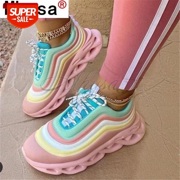 

2020 new platform sneakers women leather fashion vulcanized shoes woman casual shoes neon sneakers zapatos mujer plus size #ti8r