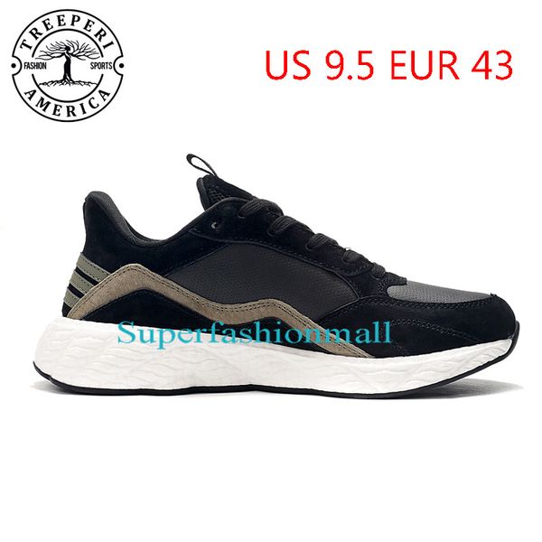 

2021 treeperi runner v2 soft sole running shoes black olive us 9.5 eur 43 for men trainers