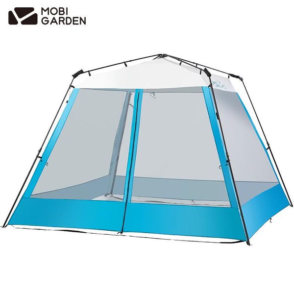 

tents and shelters mobigarden lingdong automatic pavilion 210 quick fast sunscreen uv40+ rainproof outdoor parties camping family tent nx205