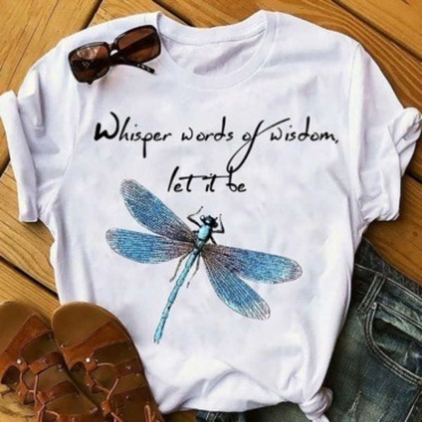 

2020 fashion dragonfly print 2020 fashion dragonfly print t-shirt short sleeve t-shirt short sleeve joiwc, White