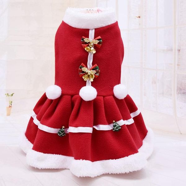 

pet christmas coat clothes dog dress winter perro xmas dress red sweatshirt vest pets cat warm