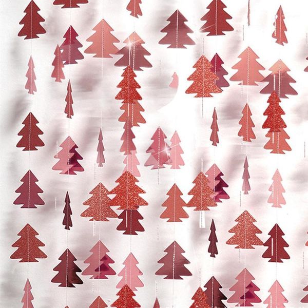 

christmas decorations tree paper garland artificial wall hanging ornaments for home navidad 2021 decor year1