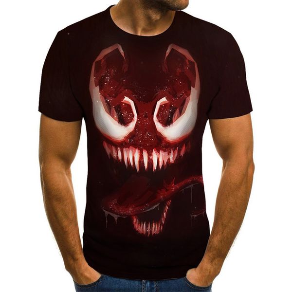 

venom sci-fi male boy clothing 3d print shirts hippie horror graphic men clothing