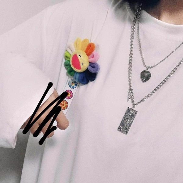

cool wind men and women street hip-hop necklace personality trampy double chain decoration accessories, Silver