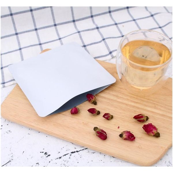 

15x15cm differet colour white/ yellow/ pink/ black heat sealable aluminum foil flat pouch open package bag vacu jllnzb jhhome