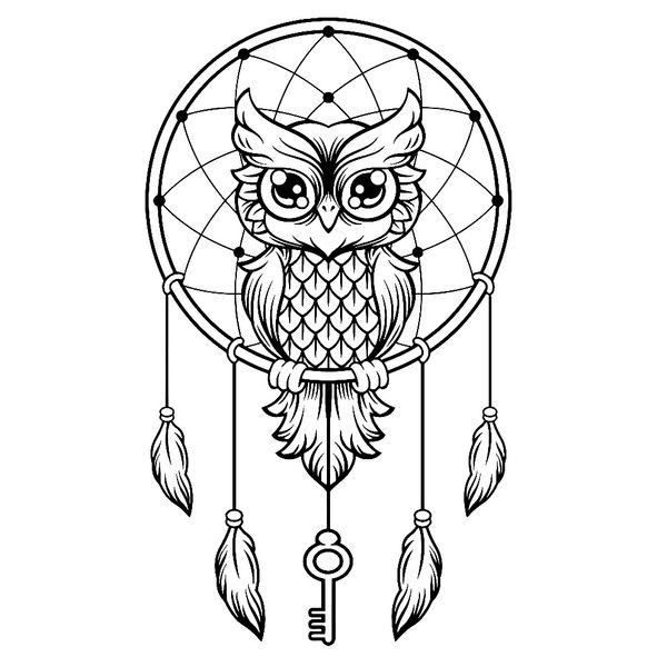 

9.9cm*17cm fashion owl dreams vinyl black/silver car sticker c22-0951