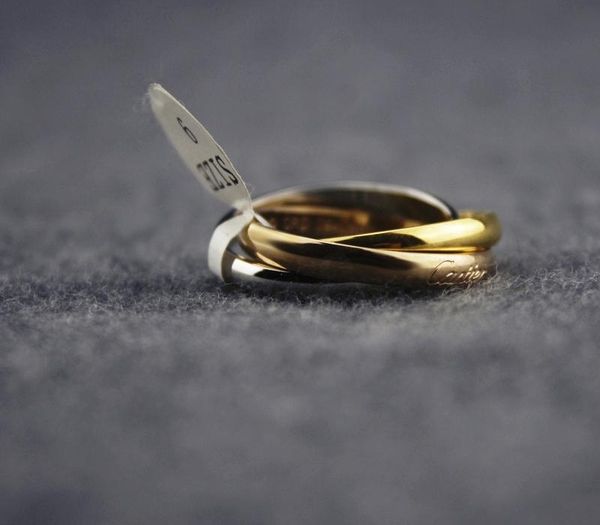 

titanium ring women golden thin rings wedding engagement11, Silver