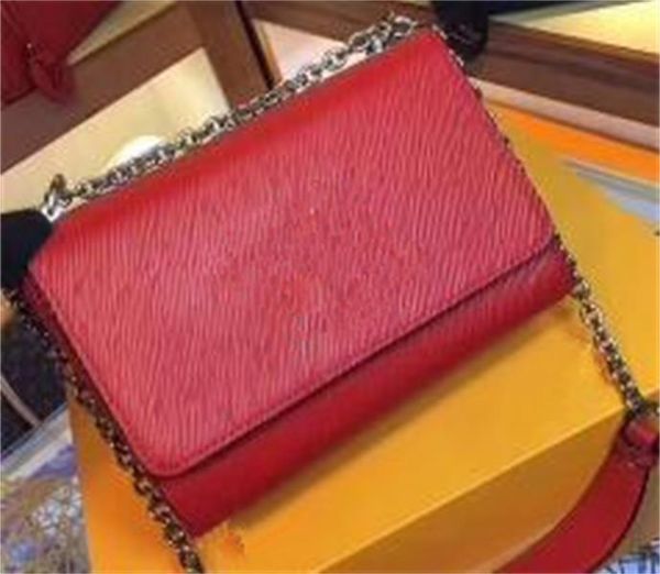 

newset rotating button wave pattern satchel chain bags water ripple real leather women totes crossbody shoulder bag purse messenger handbag