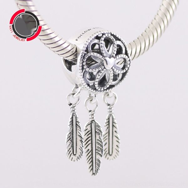 

qig6l josepha family bracelet female beaded sterling silver holy dream catcher beaded pendant beads pendant beads beaded s925 tassel makxe, Golden;silver
