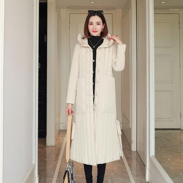 

silm down coat 2019 warm women winter hooded jacket cotton padded warm thicken ladies coat long coats parka womens jackets1, Black