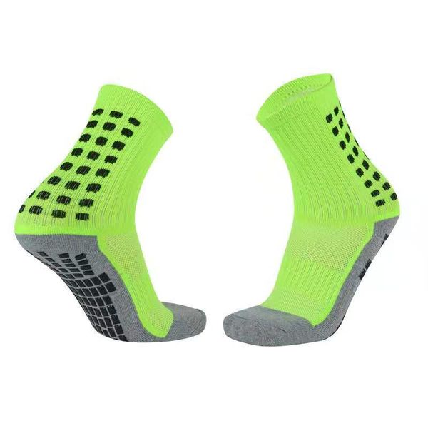 

football socks men's granule rubber towel bottom thickened antiskid shock absorption student training competition medium tube basketbal, Black